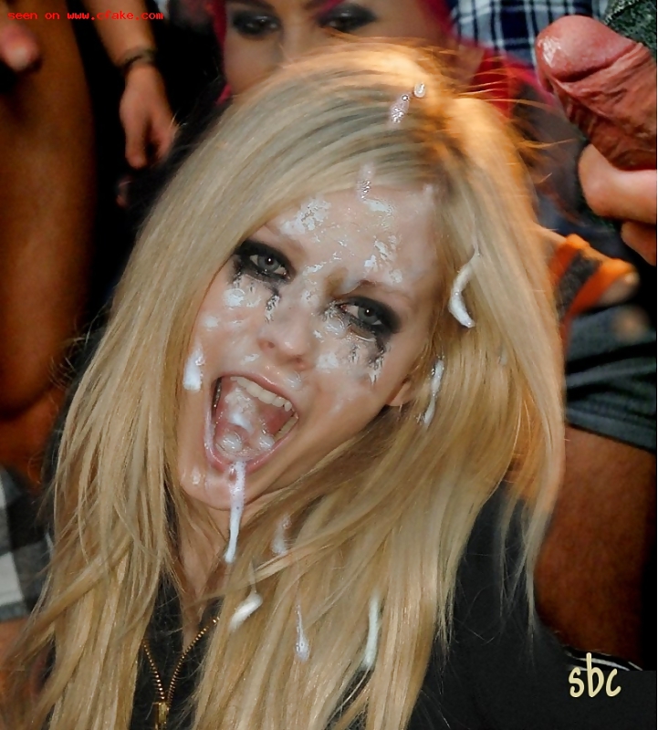 Avril Lavigne cumshots & bukkake #15042363