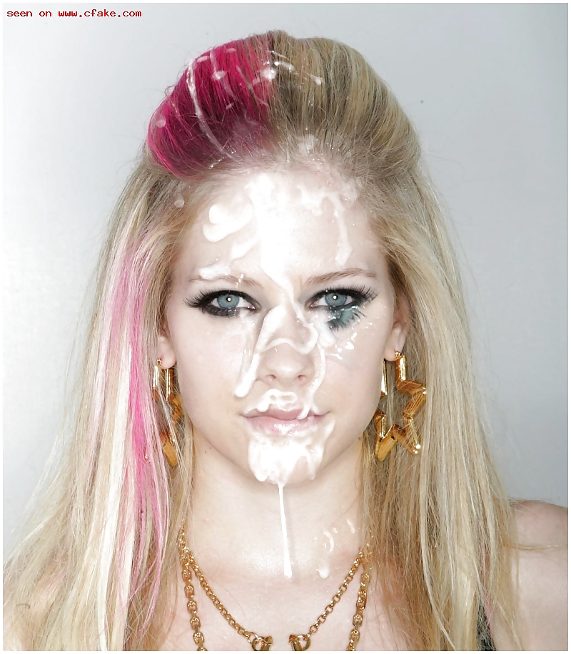 Avril Lavigne cumshots & bukkake #15042429
