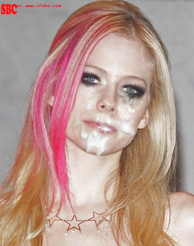 Avril Lavigne cumshots & bukkake #15042439