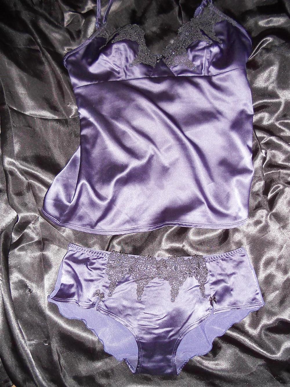 Satin sheer knickers and cami top #9470711