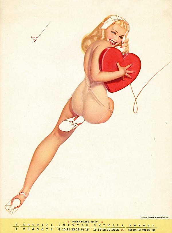 Erotic Calendar 7 - Petty pin-ups 1947 #7473449