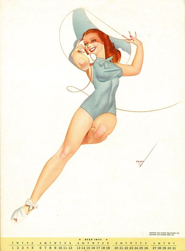 Erotic Calendar 7 - Petty pin-ups 1947 #7473465