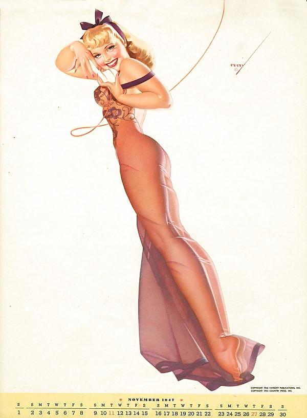 Erotic Calendar 7 - Petty pin-ups 1947 #7473492
