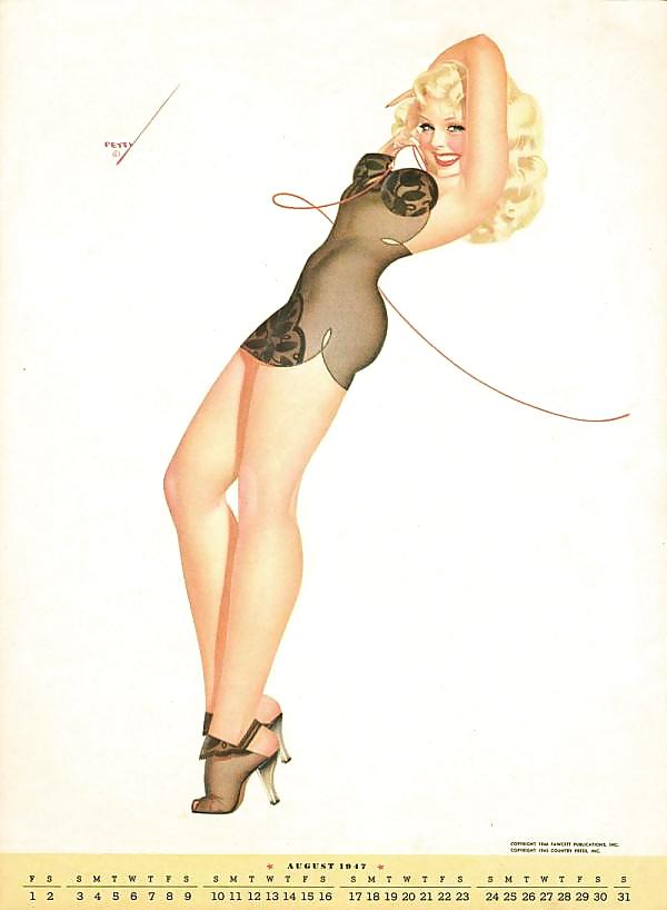 Erotic Calendar 7 - Petty pin-ups 1947 #7473498