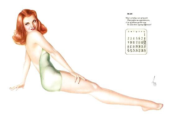 Erotic Calendar 4 - Vargas Pin-ups 1943 #8087647