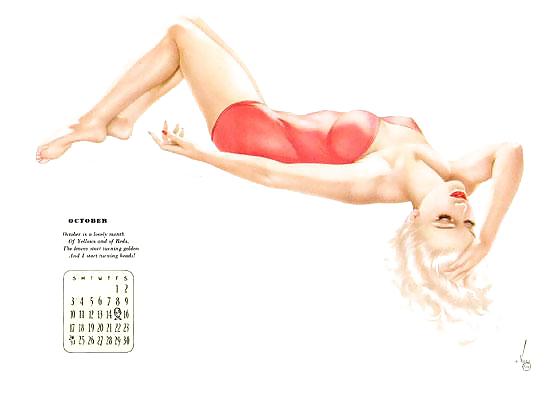 Erotic Calendar 4 - Vargas Pin-ups 1943 #8087662