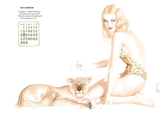 Erotic Calendar 4 - Vargas Pin-ups 1943 #8087677