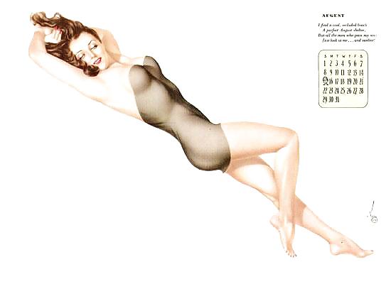 Erotic Calendar 4 - Vargas Pin-ups 1943 #8087682