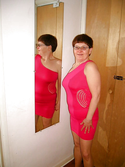 GILF Pink Dress and Pantyhose #13092659