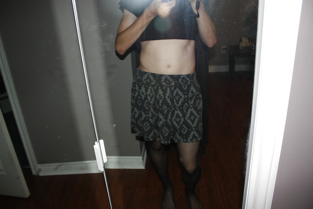 Girls Clothes Again. Sexy Young Crossdresser #5491679