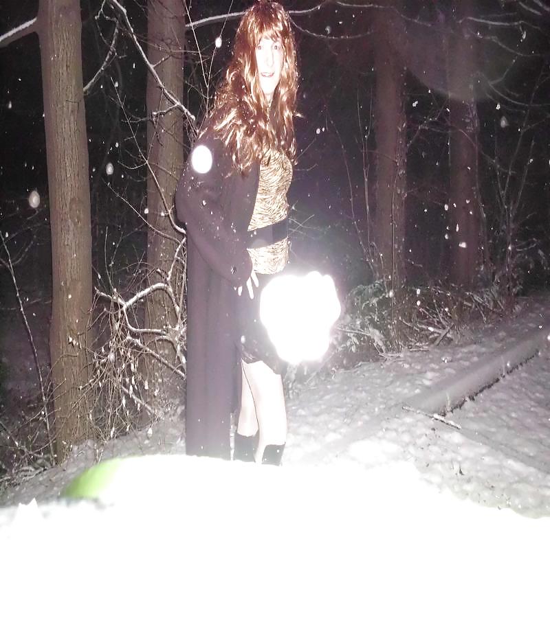 Afuera cuando nieva
 #17771991