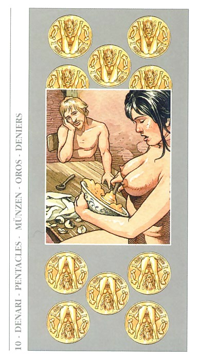 Erotische Spielkarten 13 - Tarot Decamerone #16923725