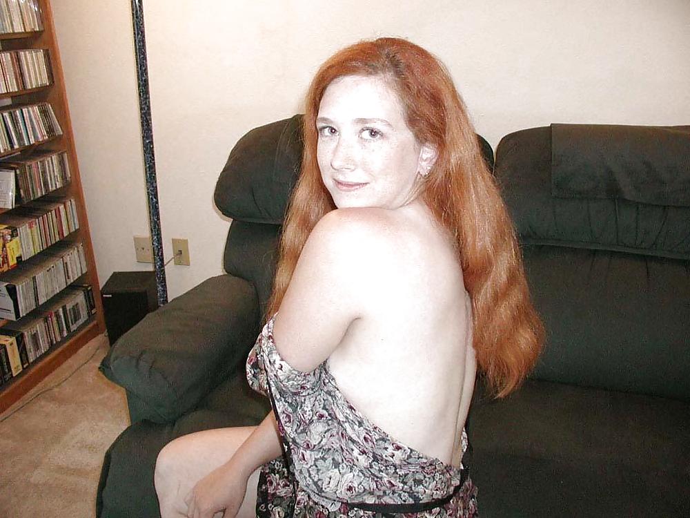 Sexy redheaded milf with hairy wet pussy nice tits #1430029