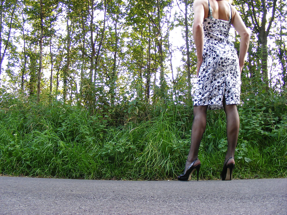 Heels and a summer dress