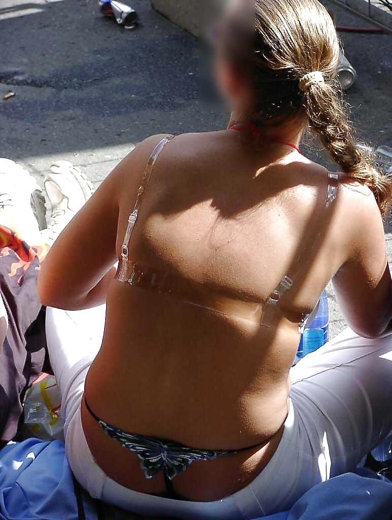 Visible Thongs in Public photo picture
