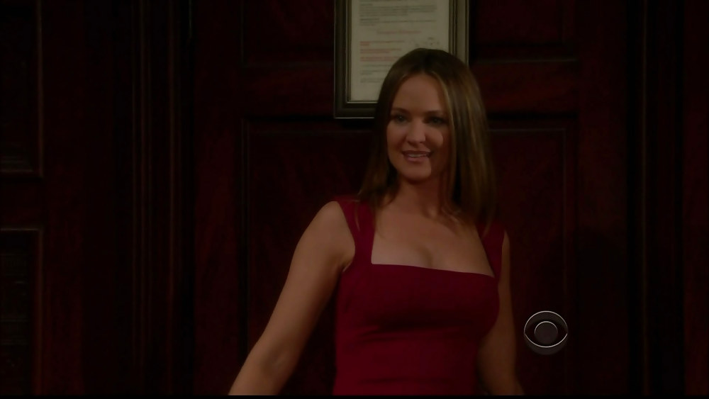 Sexy Soap Star Sharon Case Stuns In A Red Dress #8539633