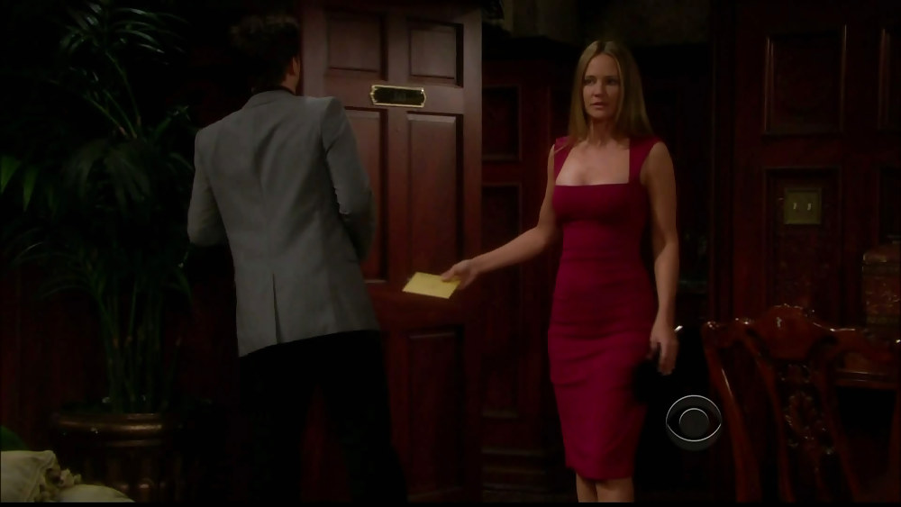 Sexy Soap Star Sharon Case Stuns In A Red Dress #8539642