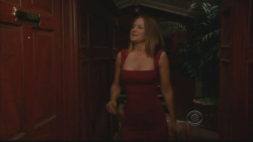 Sexy Soap Star Sharon Case Stuns In A Red Dress #8539651