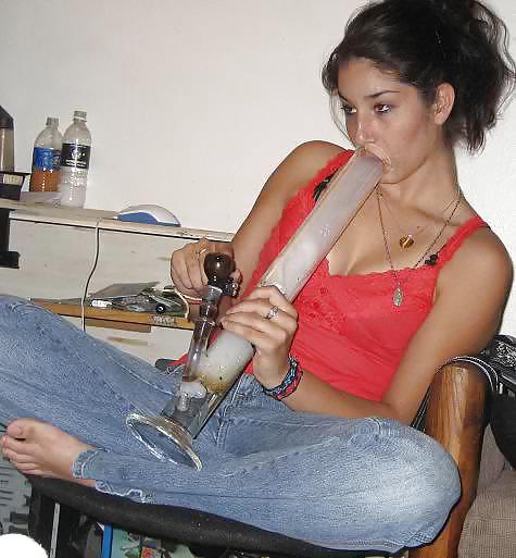 Dirty girls love smoking weed #18933917