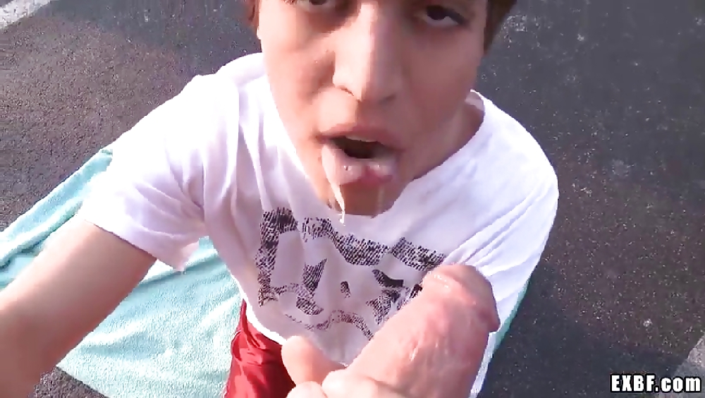 Young Sexy Boy Blow Friend Outdoor Blow his Big Cock #14372224