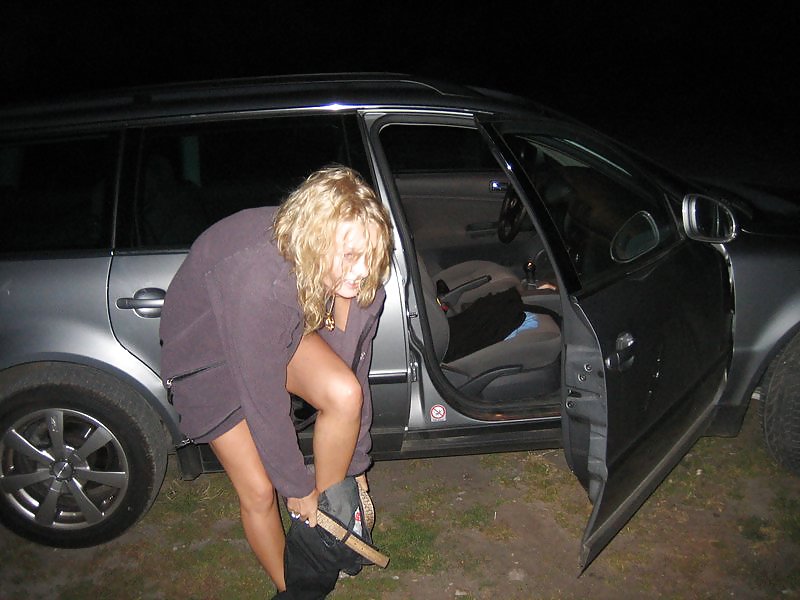 Danish girl Freja outdoor in the night - N. C.  #11231706