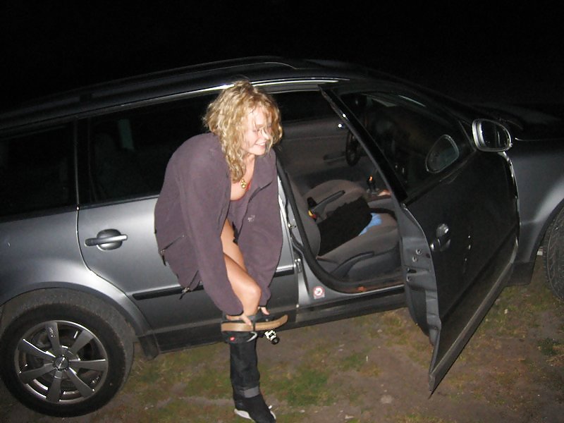 Danish girl Freja outdoor in the night - N. C.  #11231773