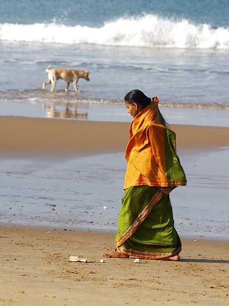 Indian  bath in  river #6508705