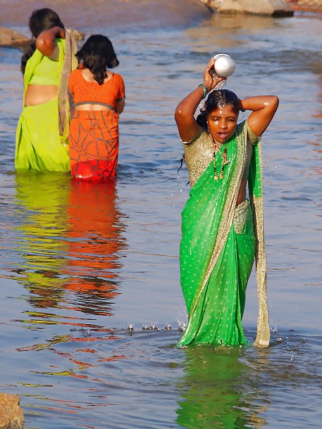 Indian  bath in  river #6508726