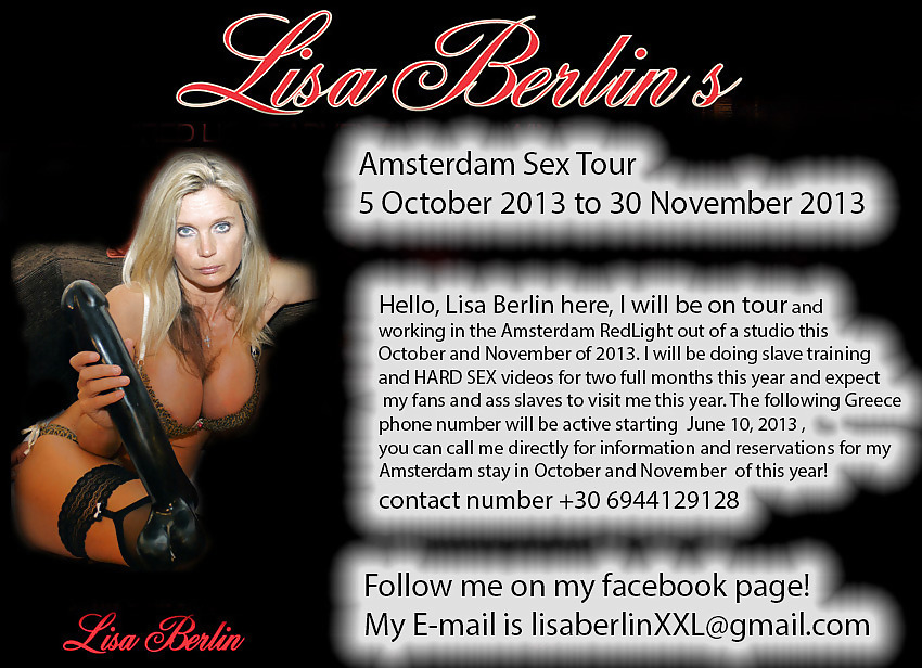 Amsterdam Sex Tour, see me in October and November 2013 #18769229