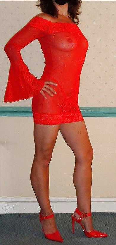 Heißen Damen In Schwarz Oder Rot 02 #15407110