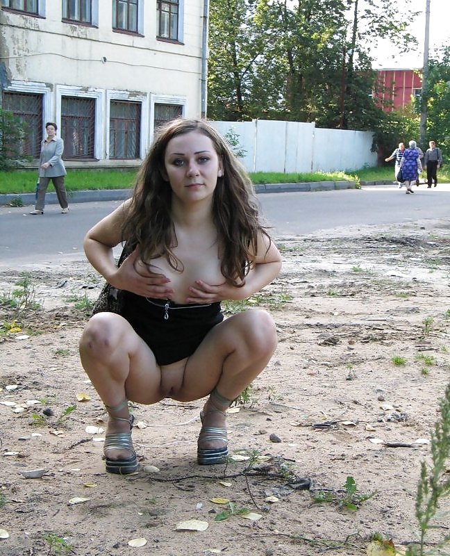 The Beauty of Amateur Russian Public Slut #16731765