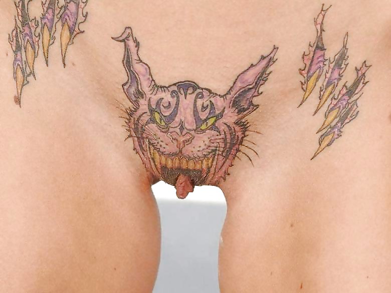 Weird tattooed and pierced pussies #21554241