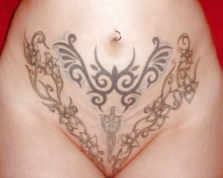 Weird tattooed and pierced pussies #21554246