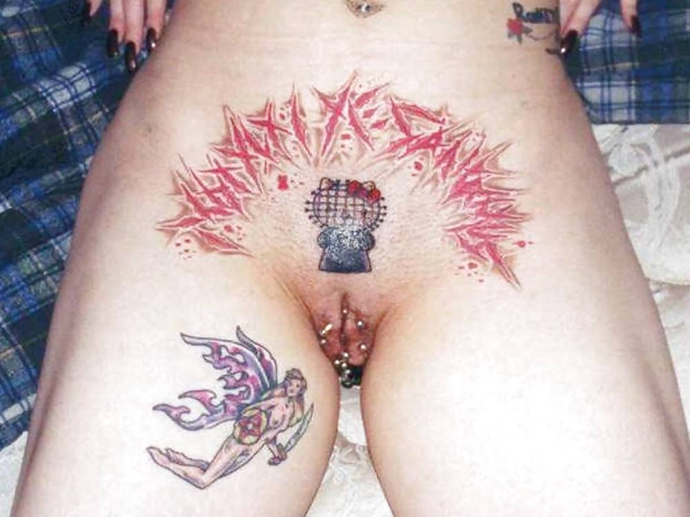 Weird tattooed and pierced pussies #21554301