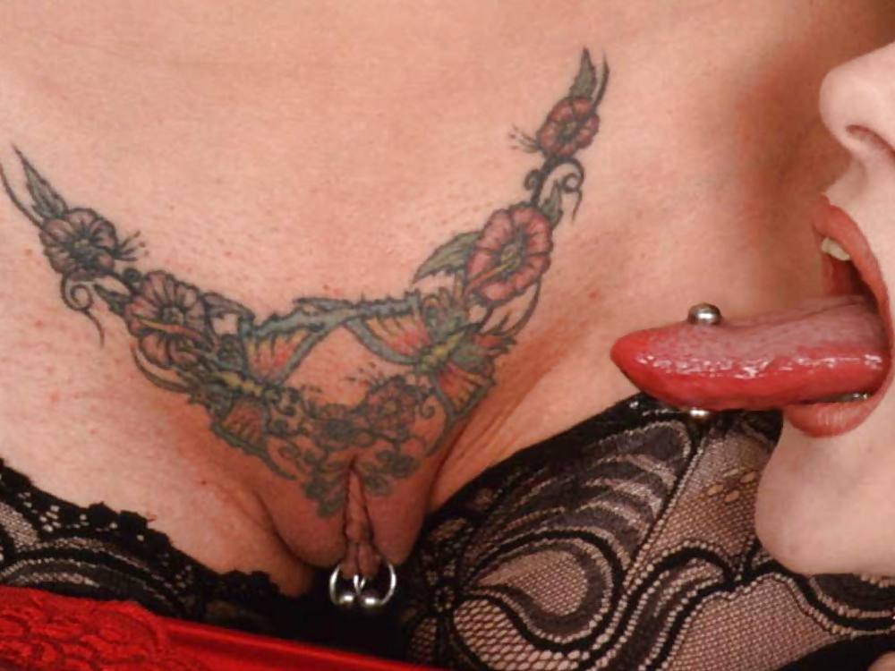 Weird tattooed and pierced pussies #21554320