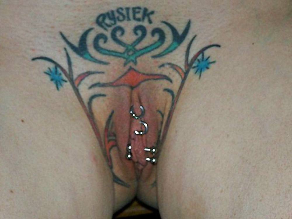 Weird tattooed and pierced pussies #21554325
