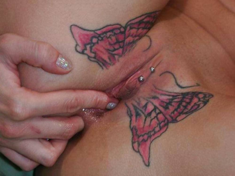 Weird tattooed and pierced pussies #21554335