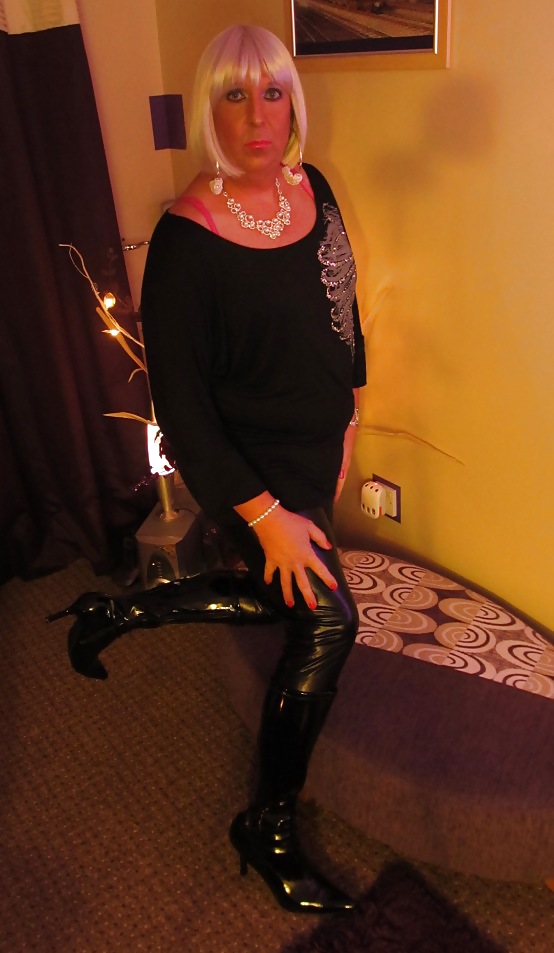 Chrissie in shiny boots #19889952