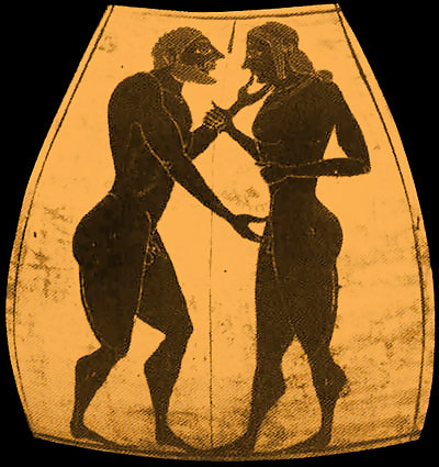 Nude Art on Antique Greek Pottery #5132962