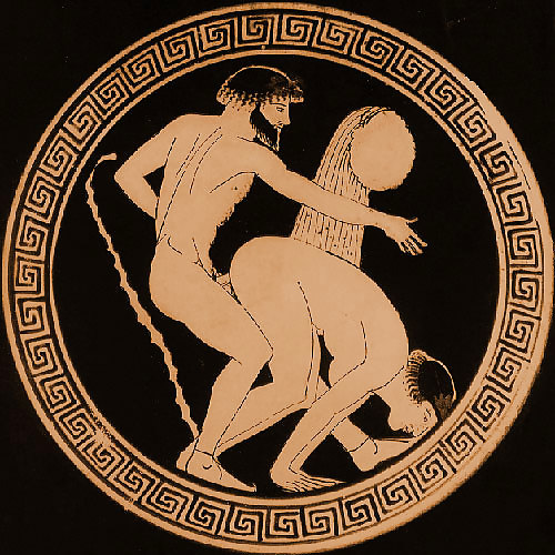 Nude Art on Antique Greek Pottery #5132972