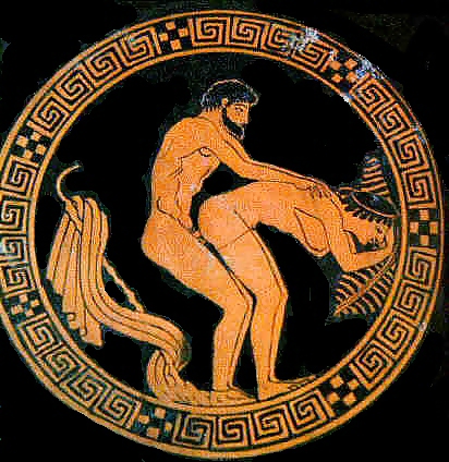 Nude Art on Antique Greek Pottery #5132990