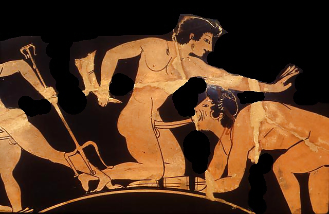 Nude Art on Antique Greek Pottery #5133021