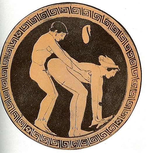 ギリシャのアンティーク陶器に描かれたヌードアート
 #5133120