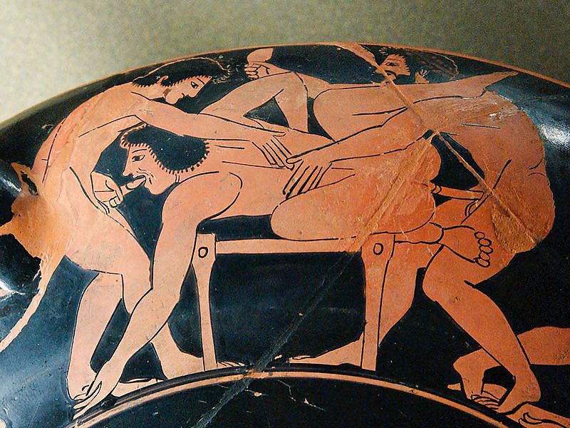 ギリシャのアンティーク陶器に描かれたヌードアート
 #5133144