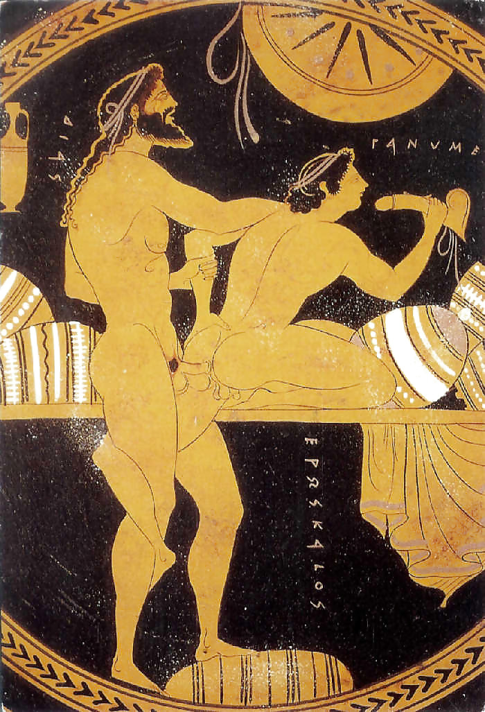 Nude Art on Antique Greek Pottery #5133198