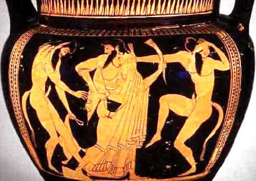 ギリシャのアンティーク陶器に描かれたヌードアート
 #5133220