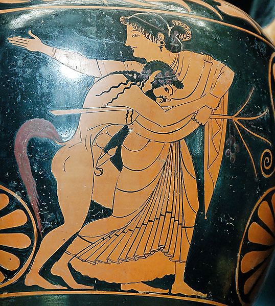 Nude Art on Antique Greek Pottery #5133230