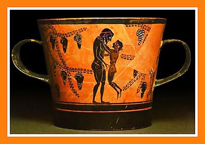 ギリシャのアンティーク陶器に描かれたヌードアート
 #5133292