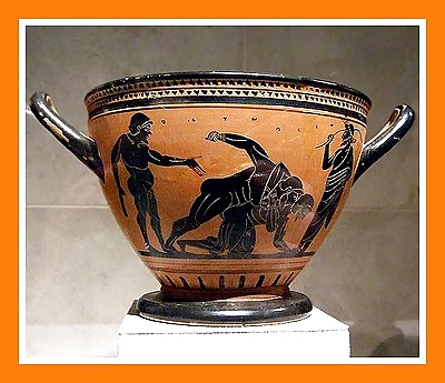 ギリシャのアンティーク陶器に描かれたヌードアート
 #5133312