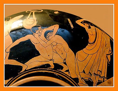 ギリシャのアンティーク陶器に描かれたヌードアート
 #5133372